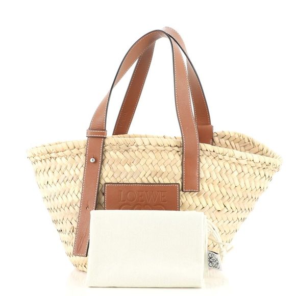 Loewe Basket Tote Raffia Small Brown - Picture 2 of 8